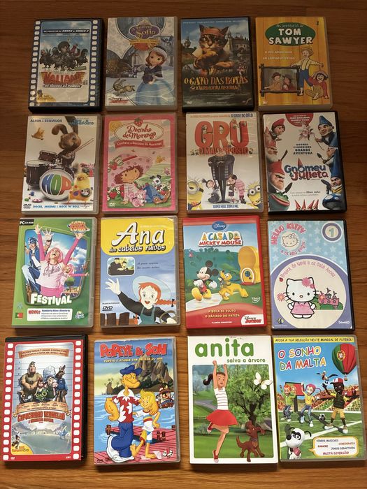 Vários DVDs para crianças!