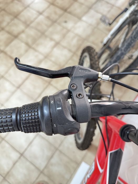 Bicicleta BTT EMT 26” – Suspensão Total – Vermelha/Branca