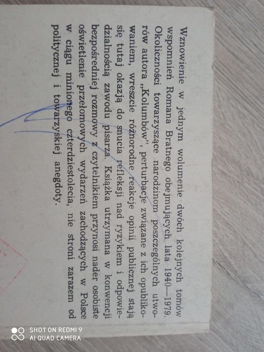 Pamiętnik moich książek 1/2 . Roman Bratny