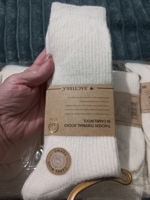 Високі кашемірові ароматизовані термо шкарпетки/носки в рубчик , єдини