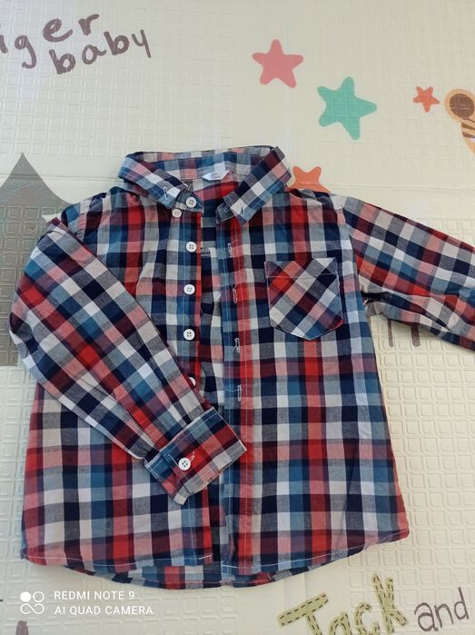 Koszula z długim rękawem dla chłopca rozmiar 110