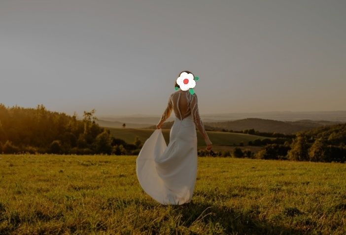 Suknia ślubna a' La rybka