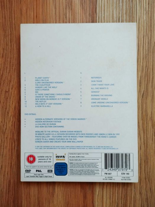 "Duran Duran Greatest: The DVD" 2003