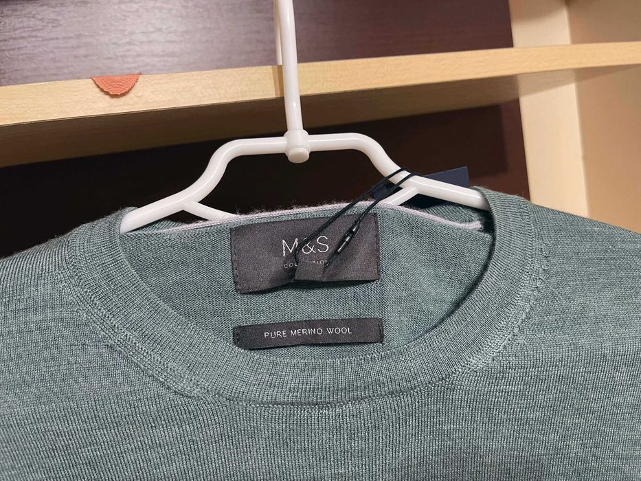 Marks & Spencer, 100% мериносовий  светр-джемпер  М/L