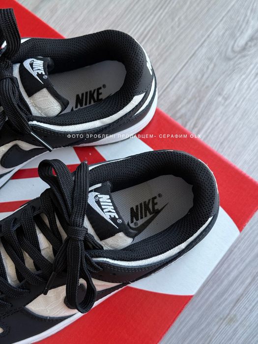 Nike Dunk Low Lace Pack Black White (з мереживом)