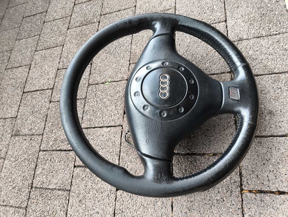 Kierownica Skóra Sline Audi A4 B5 Audi A6 C4 Audi 80 Mały Wieloklin
