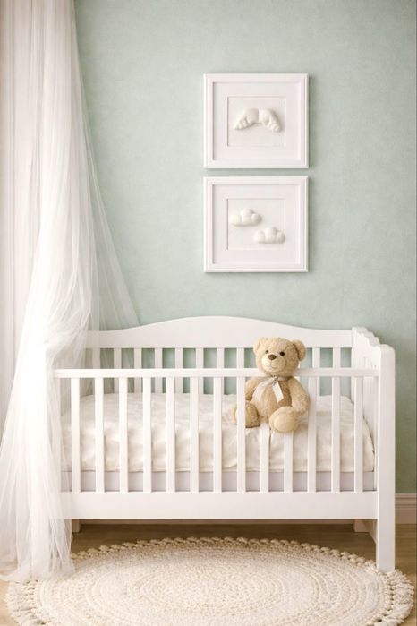 Obrazki nad łóżeczko do pokoju noworodka Pure White