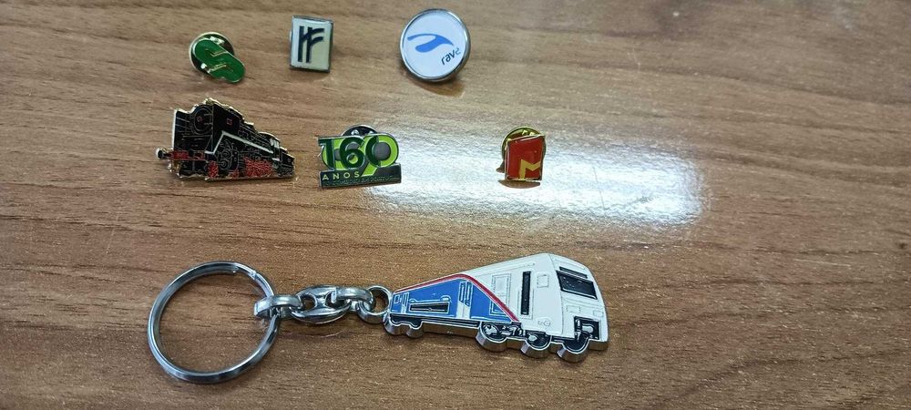 Pins / lanyards empresariais / ferroviários
