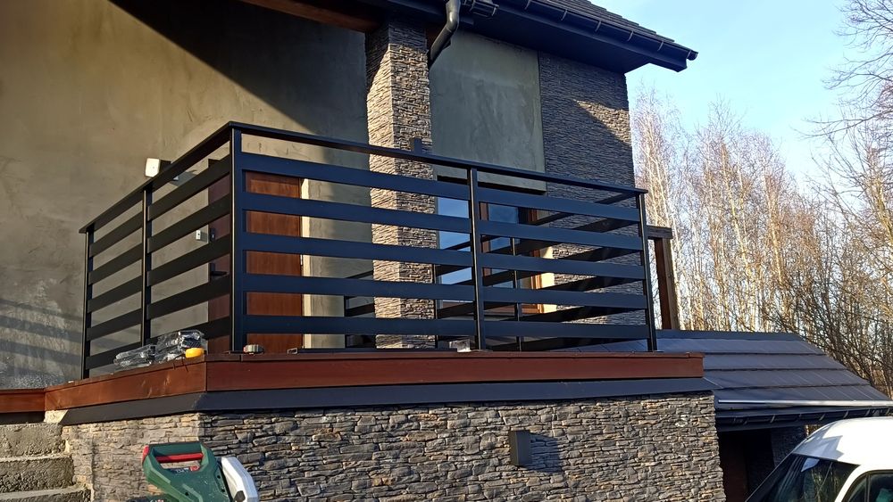 Balustrada balustrady  aluminiowe malowane proszkowo