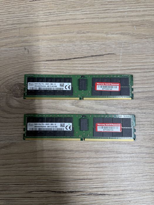 128gb DDR4 2x64gb SK Hynix 2Rx4 PC4 -2933Y REG Server