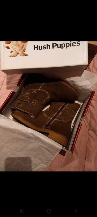 Botas rasas caqui quentes p criança e meninas - 35 - Hush Puppies