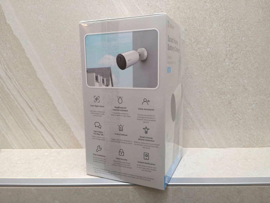 Ezviz CB3 - Câmara 2K de vigilância exterior a bateria **nova**