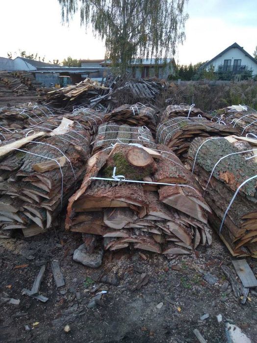 Zrzyny oflisy boki oblodry  klocki dąb dębowe