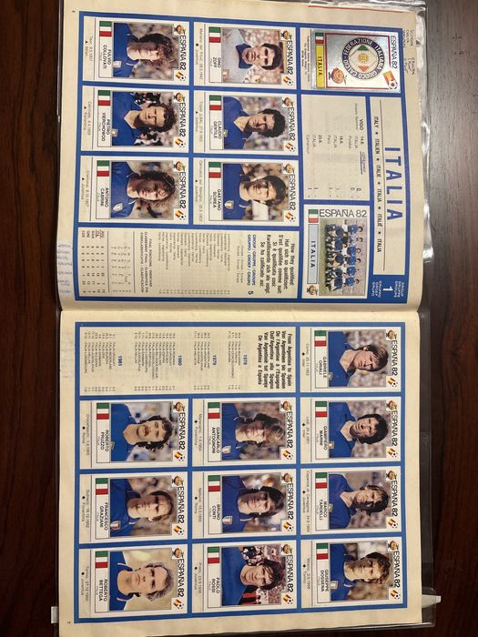 Caderneta completa PANINI Campeonato do Mundo - Espanha 1982
