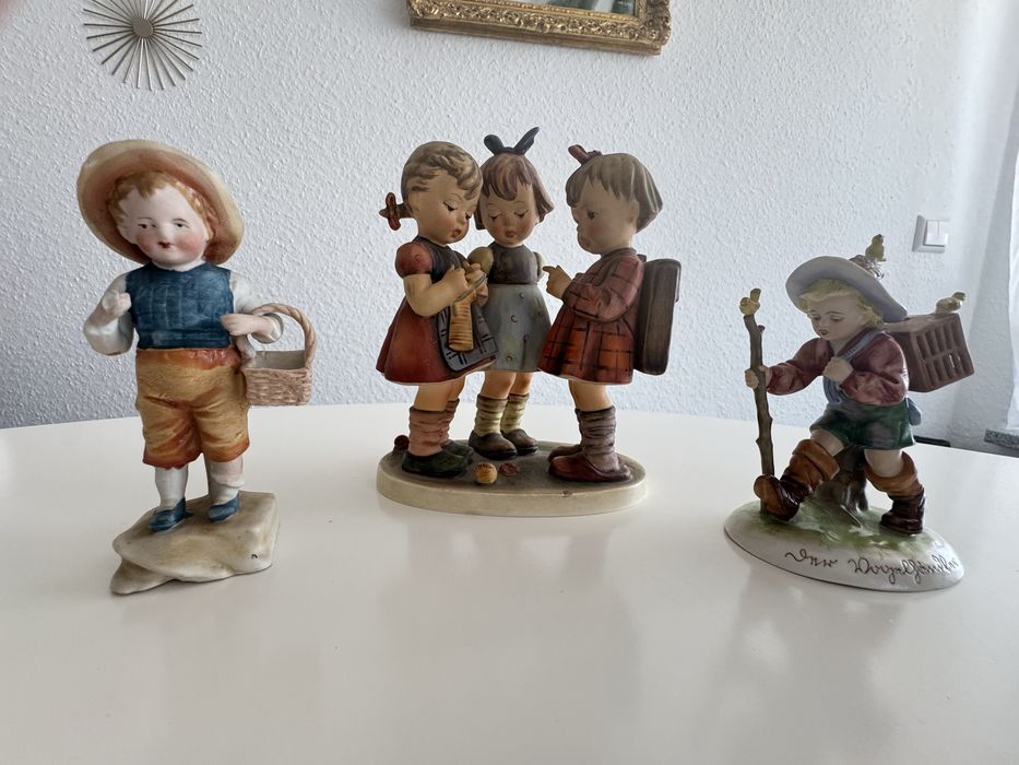 3 porcelanoqw figurki Goebel