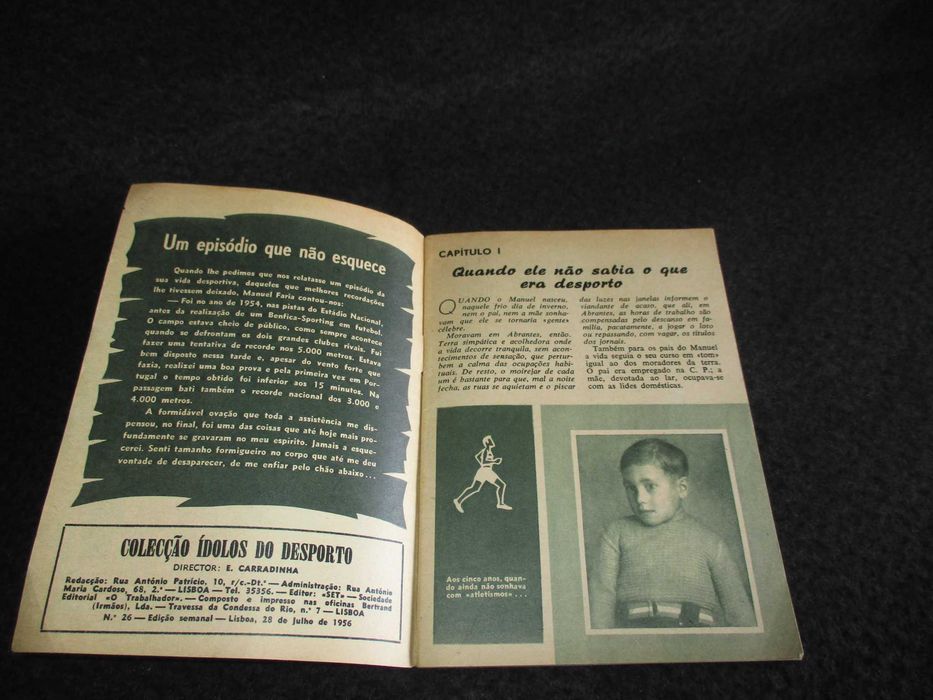 Livros Colecção Ídolos do Desporto 1956 a 1960