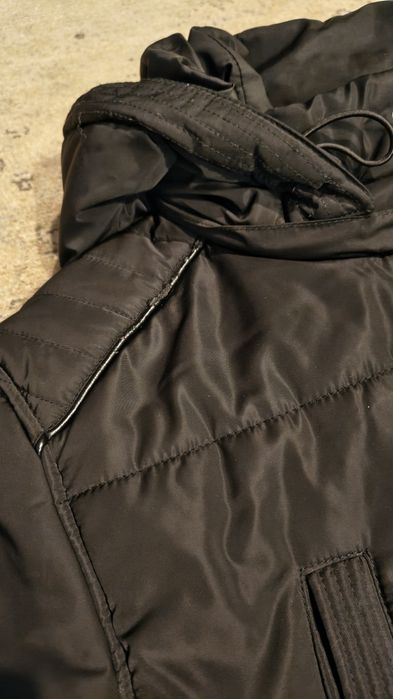 Męska kurtka zimowa puchowa, płaszcz Top Secret.