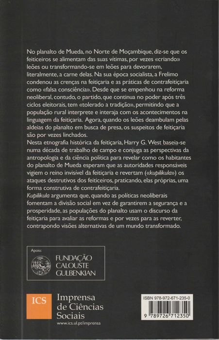 Kupilikula. O Poder e o Invisível em Mueda, Moçambique