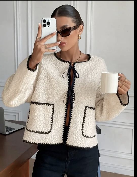 куртка піджак кардиган тедді букле