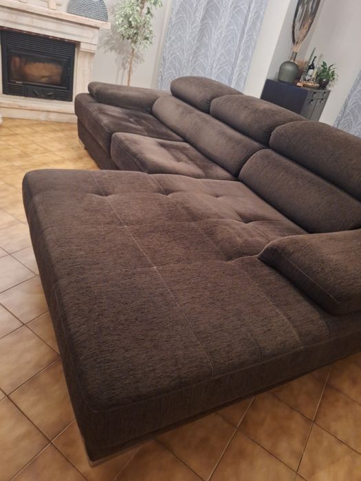 Sofá 3 lugares com chaisse long