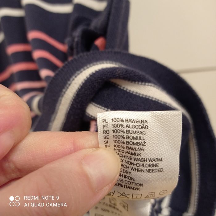 Tunika w paski 122 H&M sweter .