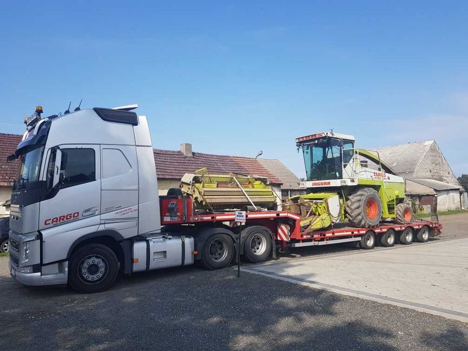 Transport kombajnów sieczkarni opryskiwaczy forwarder harvester TANIO!