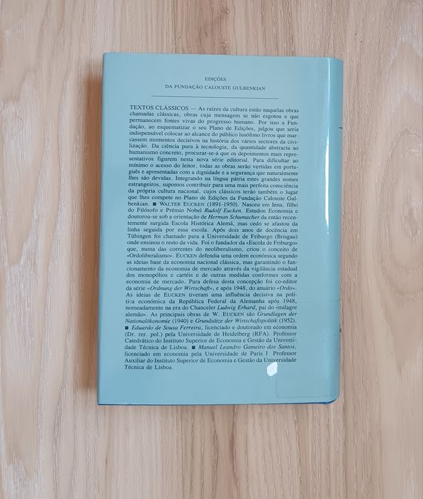 Walter Eucken,  Os Fundamentos da Economia Política