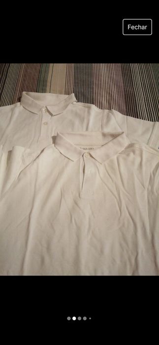 Conj. 2 pólos brancos , M, Primark