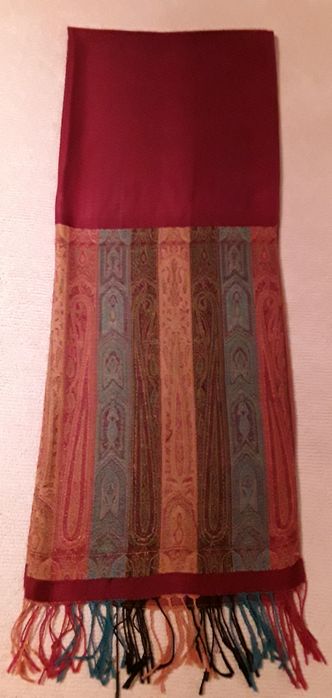 Echarpe grande grená, como nova!64284795085186123