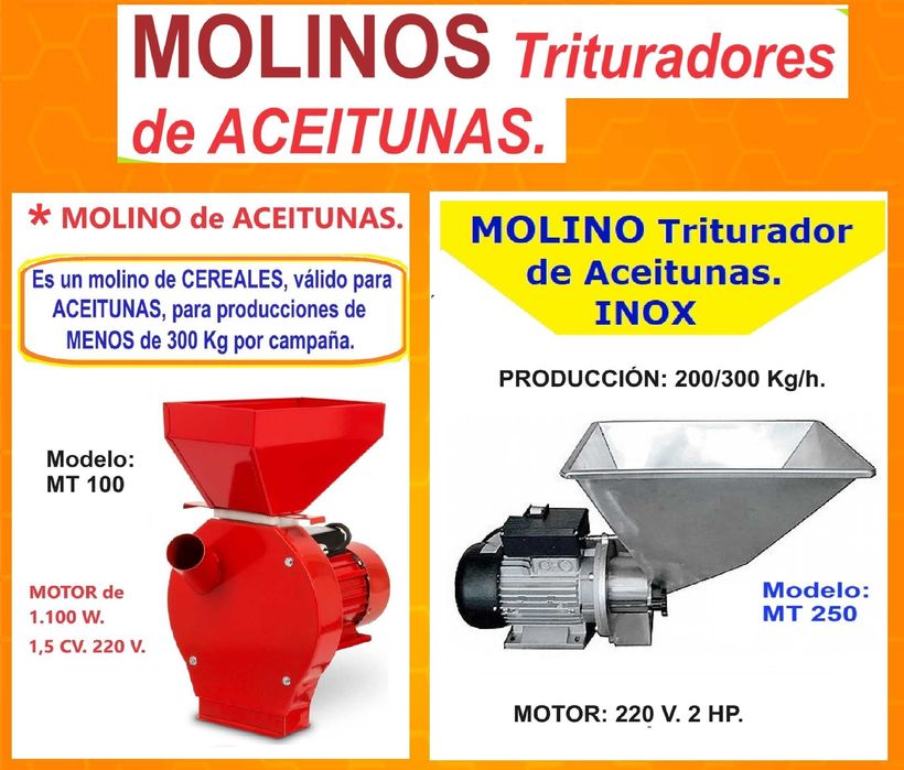 Moinho para fazer seu próprio azeite