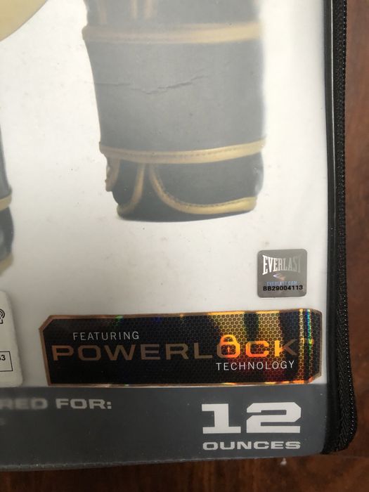 Luvas boxe powerlock da Everlast