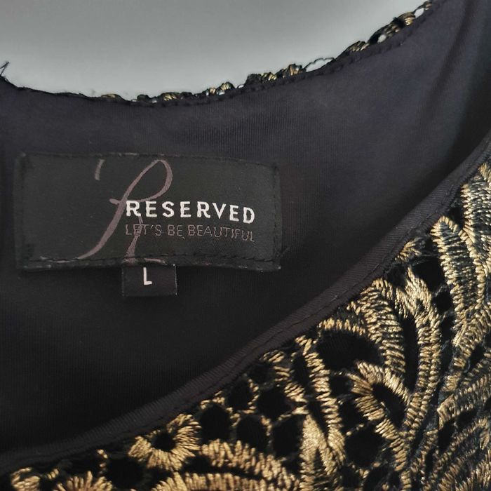 Sukienka elegancka czarno-złota roz.38