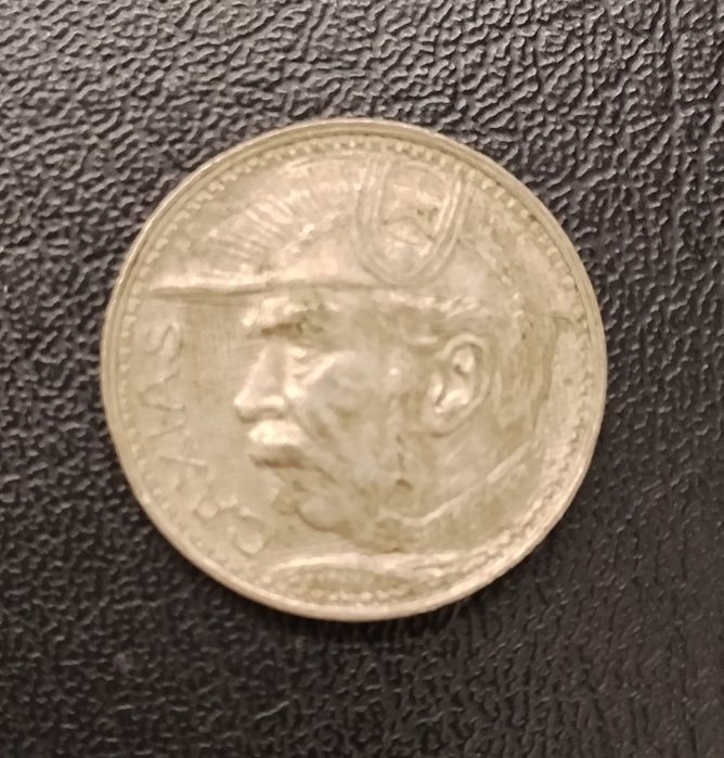 Srebrna moneta 2000 Réis Brazylia 1935 Książę Caxias de Lima e Silva