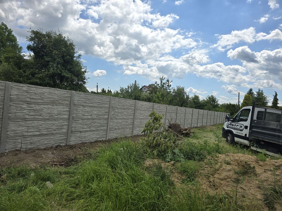 Ogrodzenie betonowe dwustronne