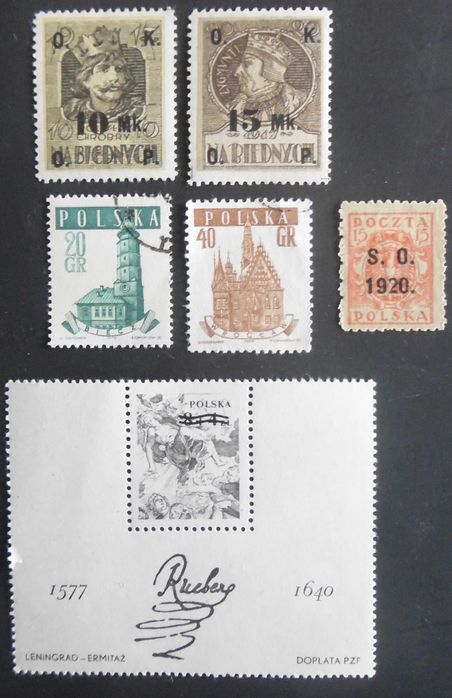 Selos Polónia - Lote de clássicos NOVOS e usados