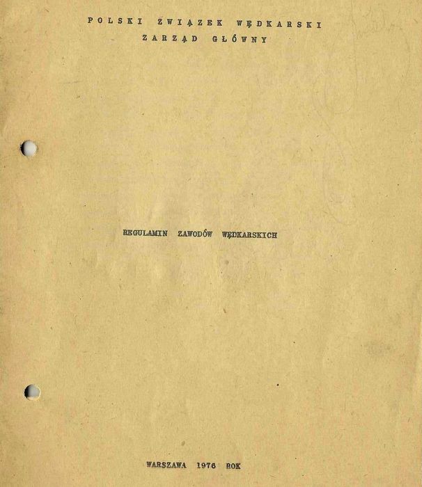 Stare wydawnictwa o tematyce rybacko - wędkarskiej. Patrz opis