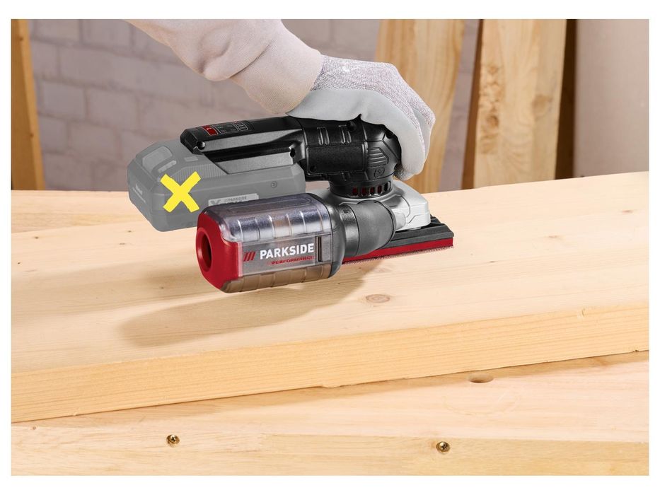 Parkside Performance Akumulatorowa szlifierka oscylacyjna 20V PAMSP A2