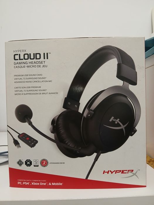 Phones hyperx cloud 2 mais rato steelseries mais teclado gaming