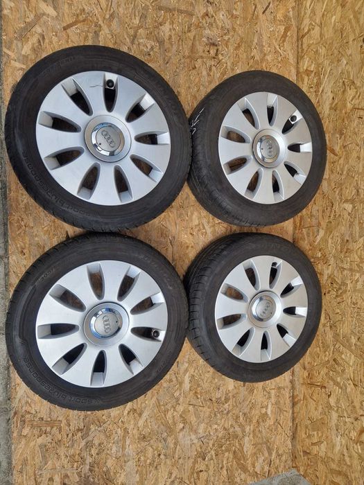 koła alufelgi audi vw letnie opony lato 205/55 R16 6mm stan bdb