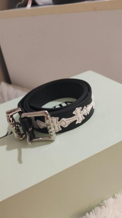 Czarny pasek chrome hearts