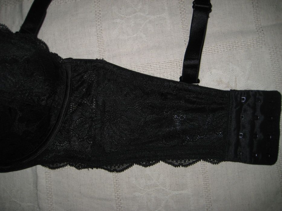 Stanik 80E 80G 36E strapless samonośny odpinane ramiączka