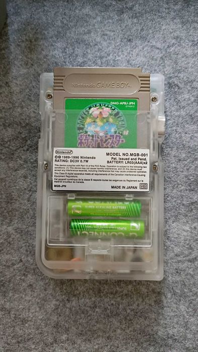 Game Boy Pocket IPS Screen Clear Shell Pokémon Design