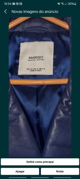 Casaco Novo em Pele Genuina