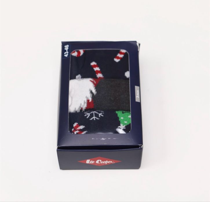Nowe męskie bawełniane SKARPETKI Lee Cooper GIFT1 3-pak rozm. 43-46