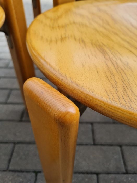 Krzesło drewniane REY 3300 proj.Bruno Rey / Kusch+Co  mid-century