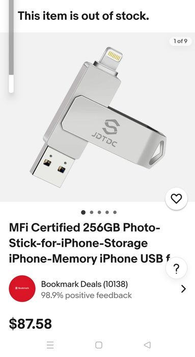 Швидкісна флешка jdtdc 512 gb для iphone, ipad, pc, lighting usb, нова