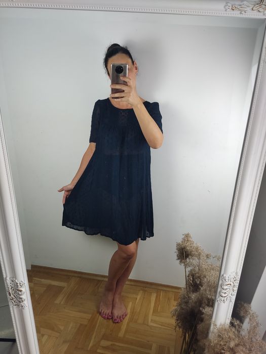 Monsoon 36 granatowa oversize