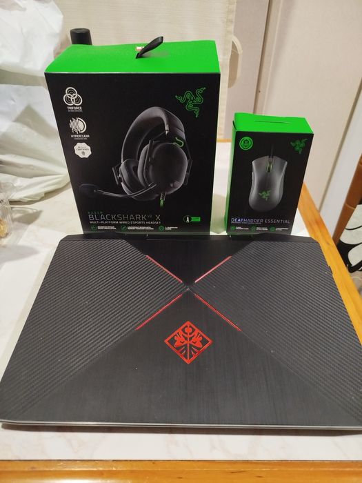 Portátil Omen HP GTX 1060 + headset e mouse RAZER