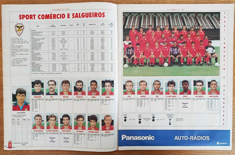 Cadernos de A Bola nº 21 - Época 91-92