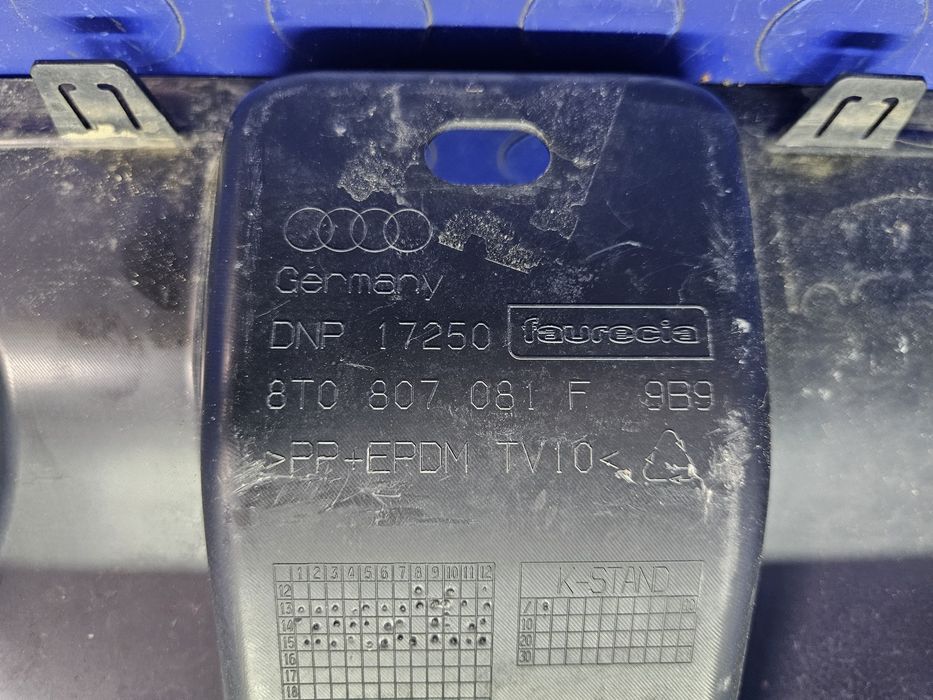 NAKŁADKA pasa przedniego AUDI A5 8T LIFT nakładka na pas ORYGINAŁ | 8T0807081F